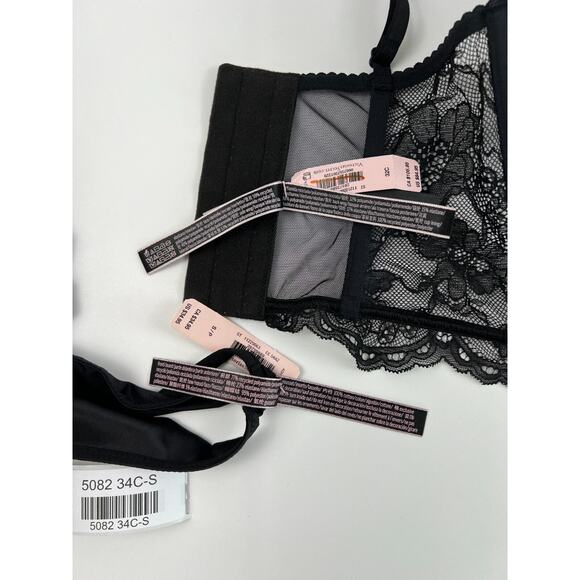 Victoria’s Secret Very Sexy Push Up Bra & Brazilian Bottom Set 34C / S - Picture 12 of 14